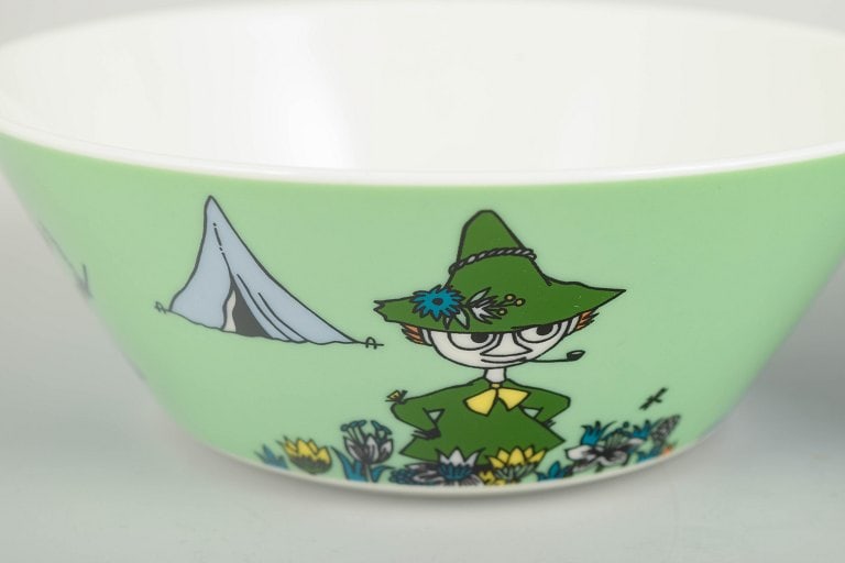 Arabia, Finland. Two porcelain Moomin bowls. 21st century. - 4