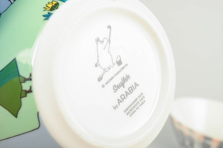 Arabia, Finland. Two porcelain Moomin bowls. 21st century. - 5