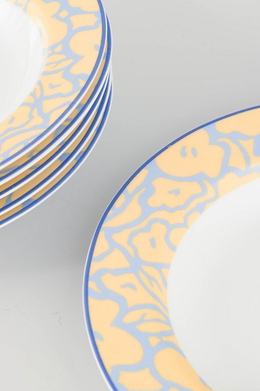 Michael Graves for Alessi, Italy. Set of six porcelain soup plates. Late 20th century. - 3