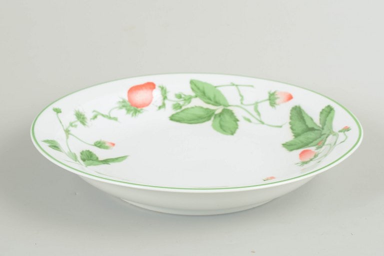 Bill Goldsmith for Limoges, France. Fraise, large porcelain bowl. Approx. 1980s. (1 of 4)