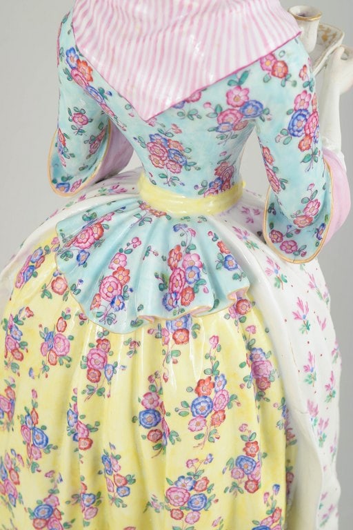 Meissen, Germany. La Belle Chocolatière, porcelain figurine. Museum quality. Approx. 1790s. - 5