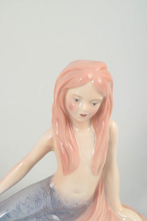 Bing & Grøndahl, Denmark. The Little Mermaid porcelain figurine. Late 20th century. - 2