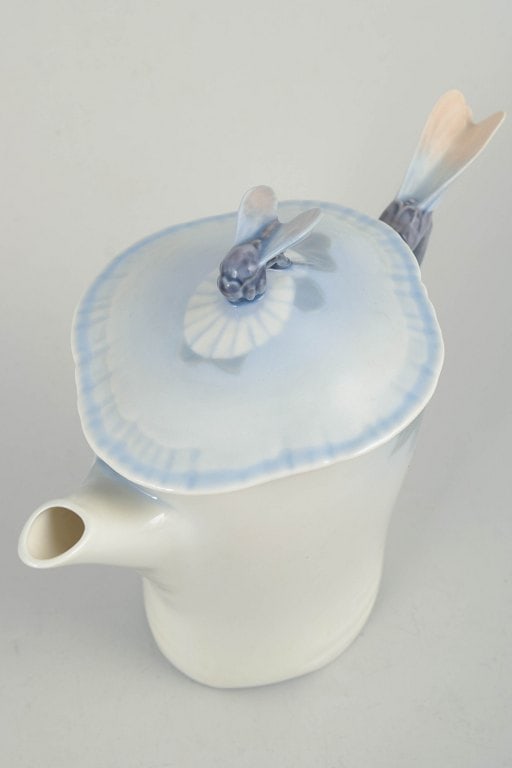 Royal Copenhagen, Denmark. Midsummer Night's Dream, small porcelain coffee pot with decoration in - 2