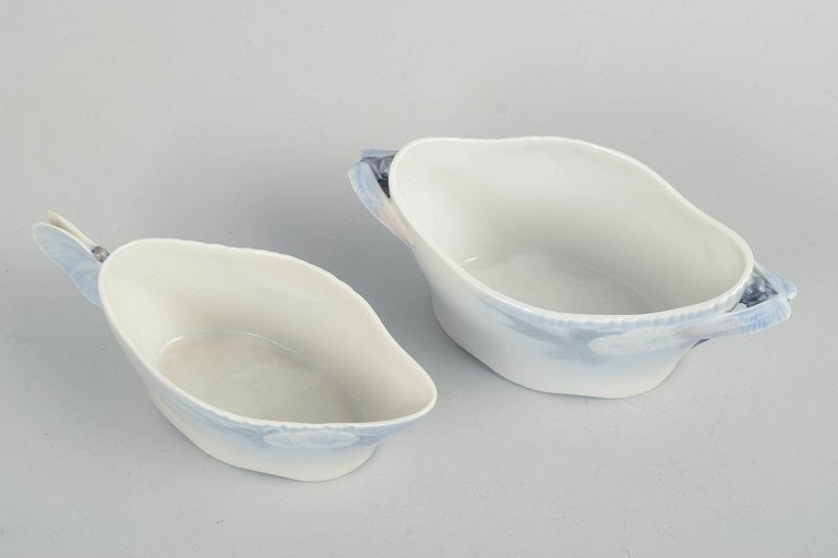 Royal Copenhagen, Denmark. Midsummer Night's Dream, porcelain creamer and sugar bowl. Approx. 1920s. - 2