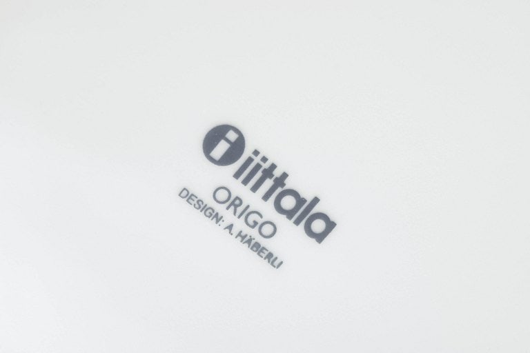 Alfredo Häberli for Iittala, Finland. Set of four large porcelain plates with multicoloured striped - 4