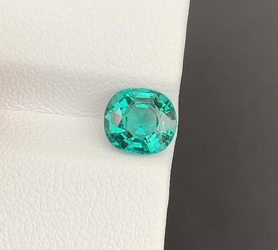 Lgoon Blue Tourmaline Gemstone: Natural October Birthstone, Africa (1.84 CT): Highlights Supplies for making crafts Materials: Gemstone: Tourmaline Lgoon Blue Tourmaline Gemstone: Natural October Birthstone, Africa Weight : 1.84 Carat Dimensions : 7.200 * 7.000 * 4.500 mm Shape