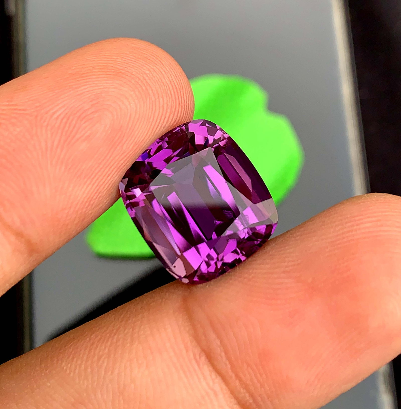 Natural Cushion Cut Amethyst Gemstone: February Birthstone, Jewelry Making (15.95 Carats): Highlights Supplies for making crafts Materials: Gemstone: Amethyst Carat weight: 15.95 Natural Amethyst Gemstone, Cushion Cut Amethyst Gemstone, Amethyst for Jewelry Making, February Birthstone weigh