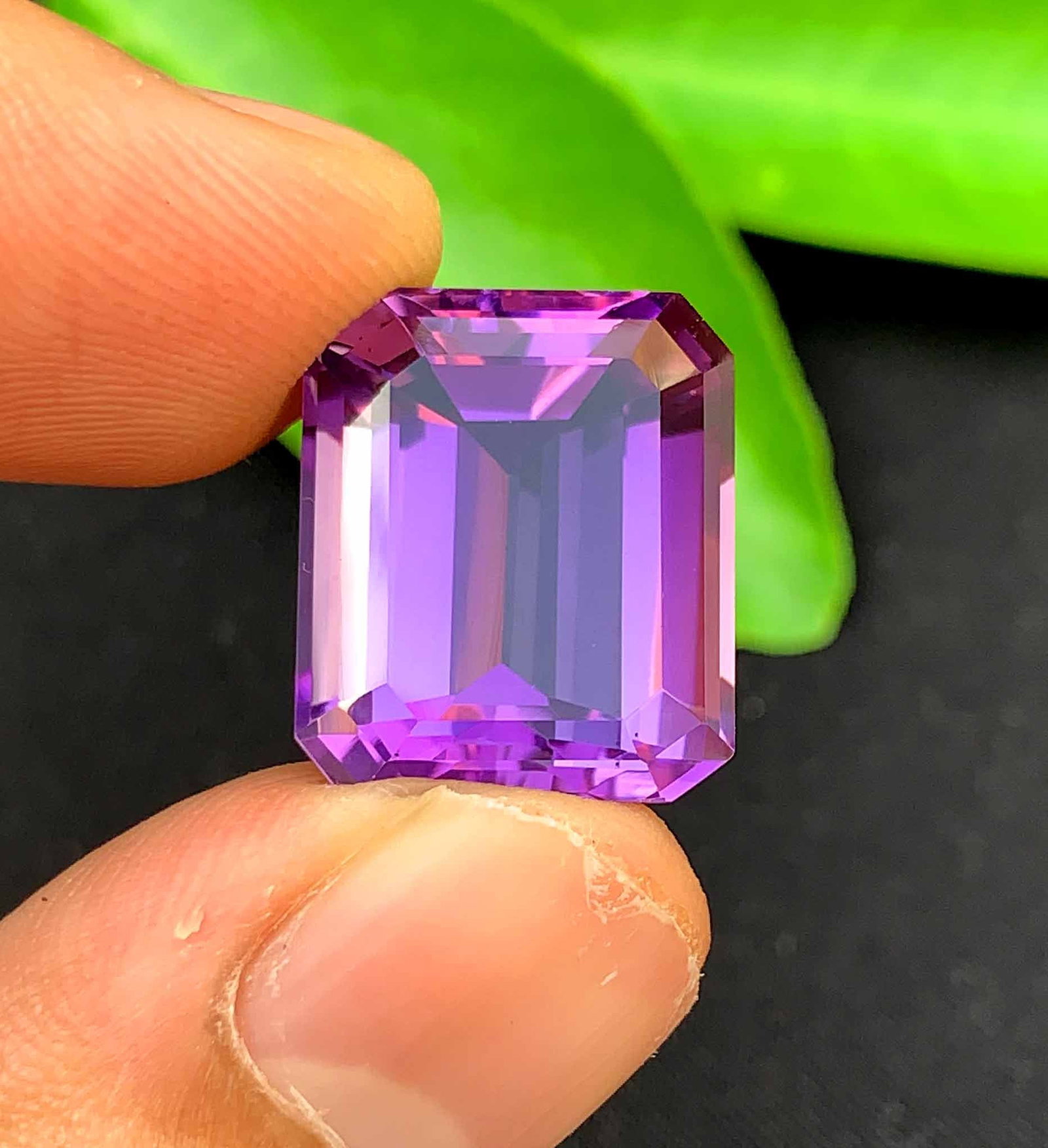 Emerald Cut Amethyst Gemstone: 17.75 Carats, February Birthstone - 5