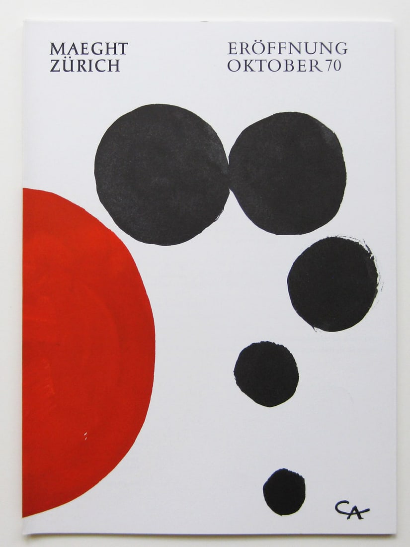 Calder Original lithograph Exhibition Catalogue C1 1970: Title: Calder Original lithograph Exhibition Catalogue C1 1970 Description: Artist: Alexander Calder \nCountry: USA \nTitle: Calder Exh