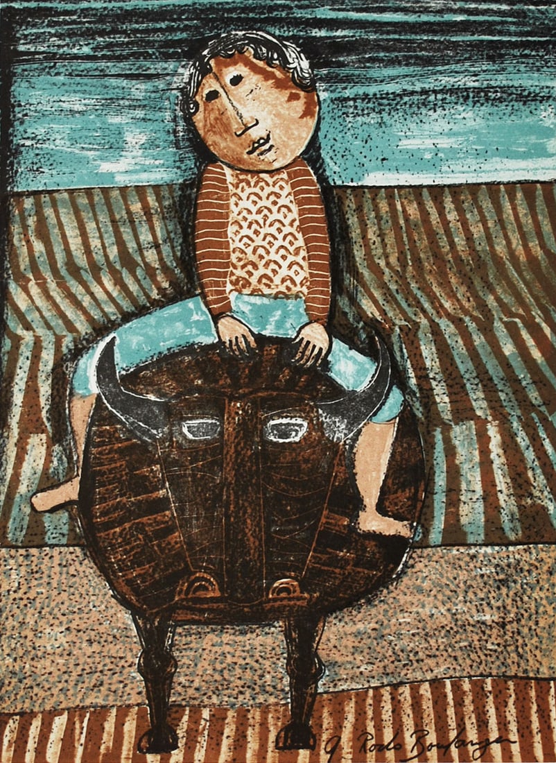 Graciela Boulanger Original Lithograph Untitled 7: Title: Graciela Boulanger Original Lithograph Untitled 7 Description: Title: Untitled 7 \nArtist: Graciela Rodo Boulanger \nCountry: Bolivi
