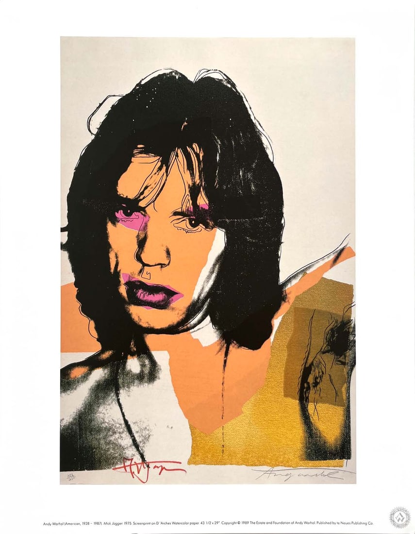 Andy Warhol Pop Art Mick Jagger 1989 (1 of 1)