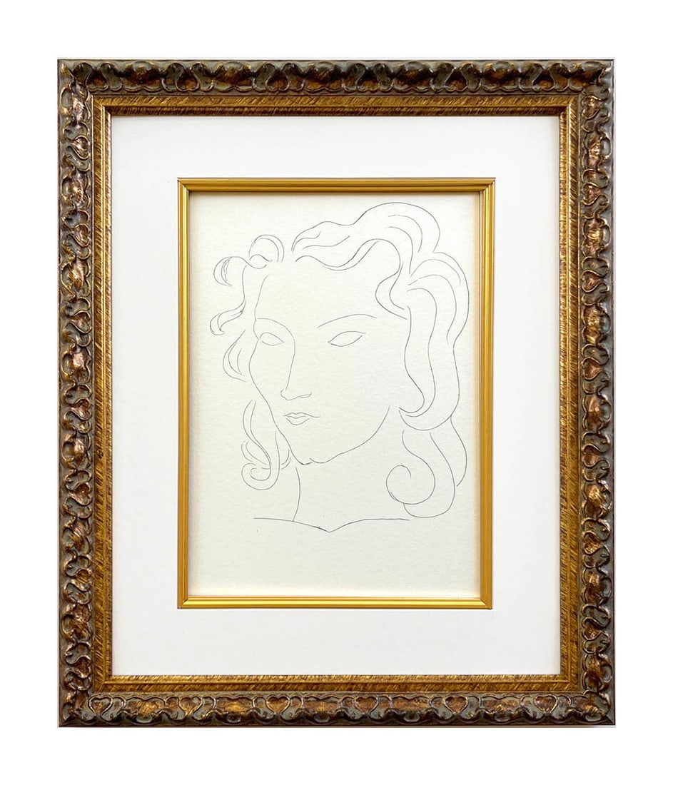 Henri Matisse 115 Rondels framed: Title: Henri Matisse 115 Rondels framed Description: Artist: Henri Matisse (after) \nCountry: France \nTitle: Rondels \nMedium: Facsimile 115 \nMarks: Not signed, not numbered \nPaper Size: 11 x 8.50 