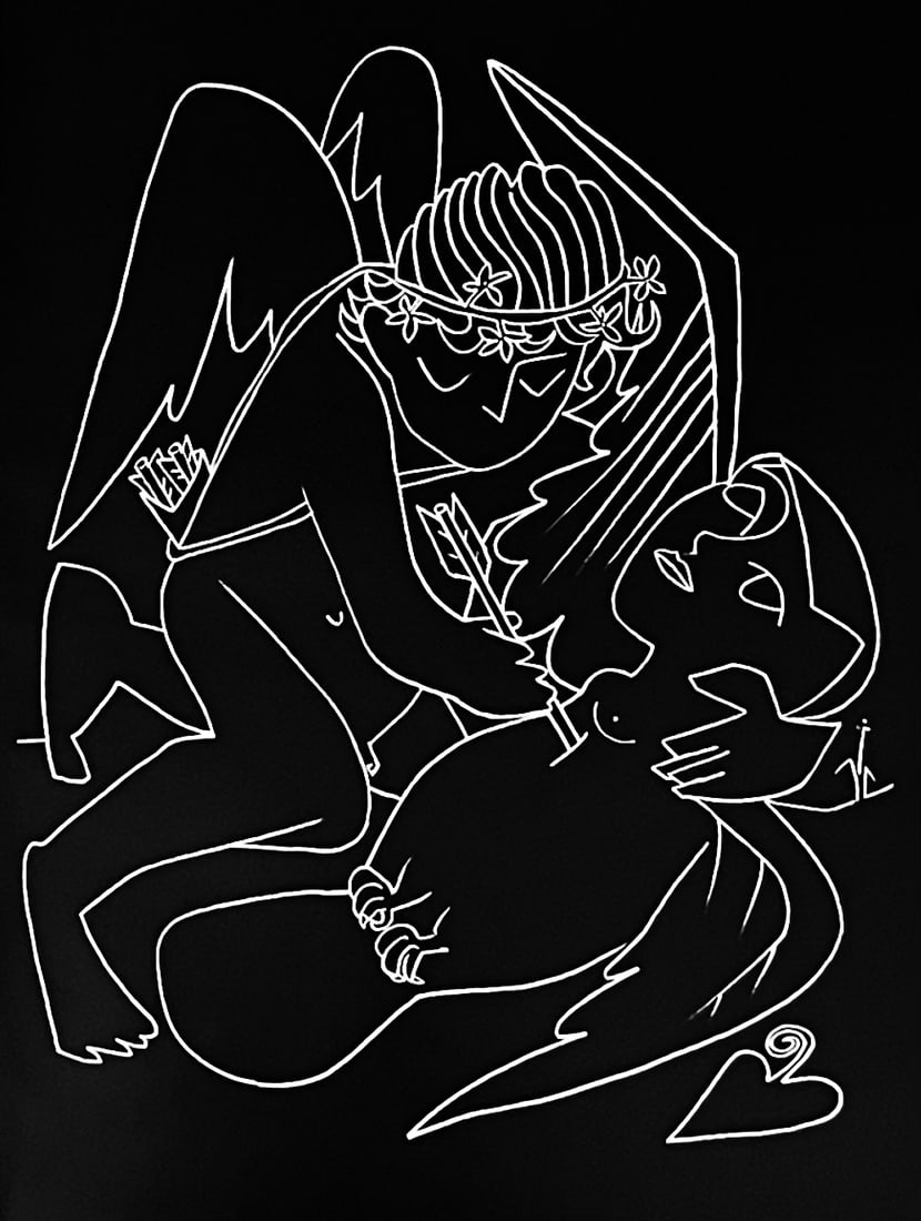 Francoise Gilot Lithograph Spasm Of Agony 1975: Title: Francoise Gilot Lithograph Spasm Of Agony 1975 Description: Artist: Francoise Gilot \nCountry: France \nTitle: Spasm Of Agony \nMedium: Lithograph \nMarks: Not signed, not numbered \npaper size