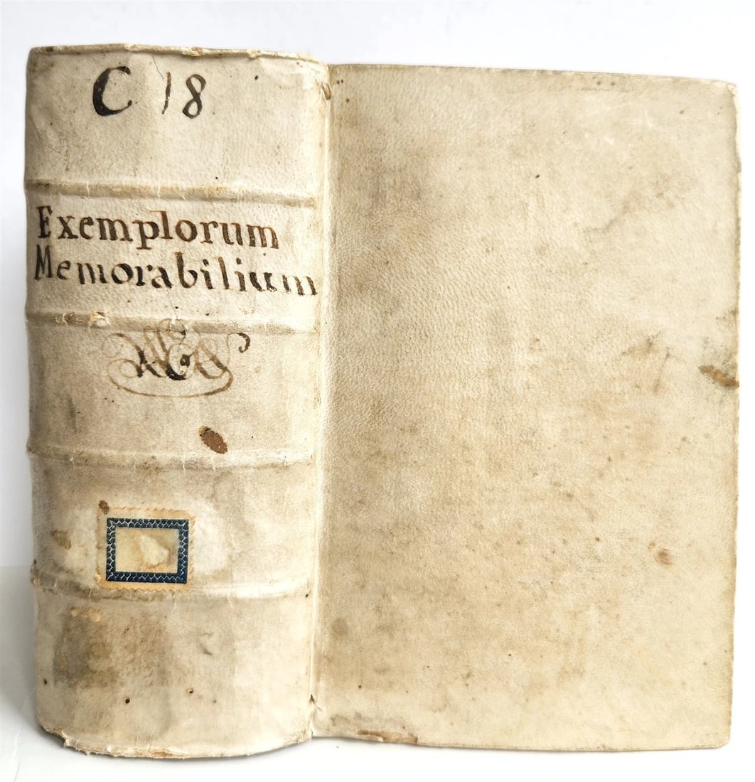 1567 Renaissance collection of historical anecdotes by Battista Fregoso ANTIQUE: Exemplorum hoc est dictorum factorumque memorabilium ex certae fidei veteribus & recentioribus historiam probatis autoribus. by Battista Fregoso Basel, Heinrich Petri (1567) With 8 woodcut initials an