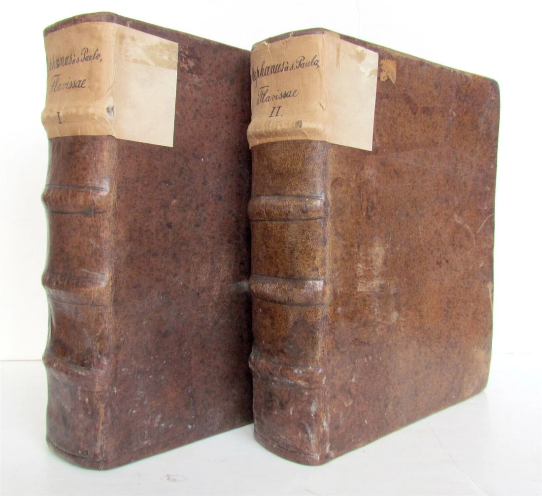 1686 ALPHABETUM MORALE by R.P. Stephani S. Paulo antique 2 VOLUMES (1 of 7)