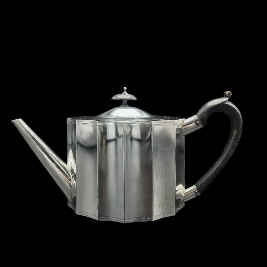19th Century Antique Victorian Silver Teapot London 1895 Cornelius Joshua Vander - 4