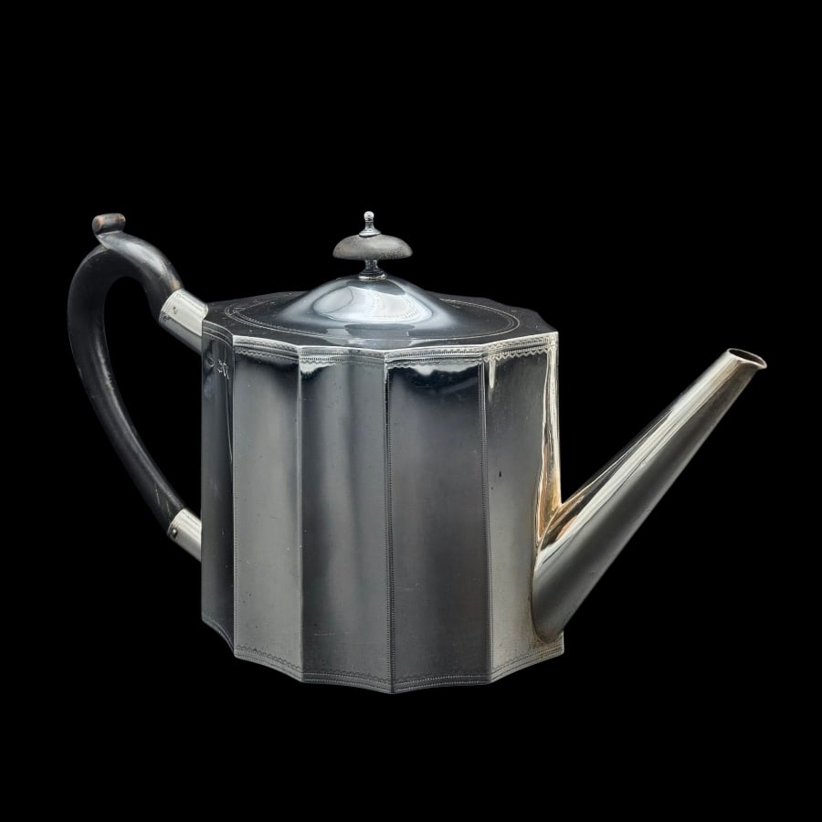 19th Century Antique Victorian Silver Teapot London 1895 Cornelius Joshua Vander - 5