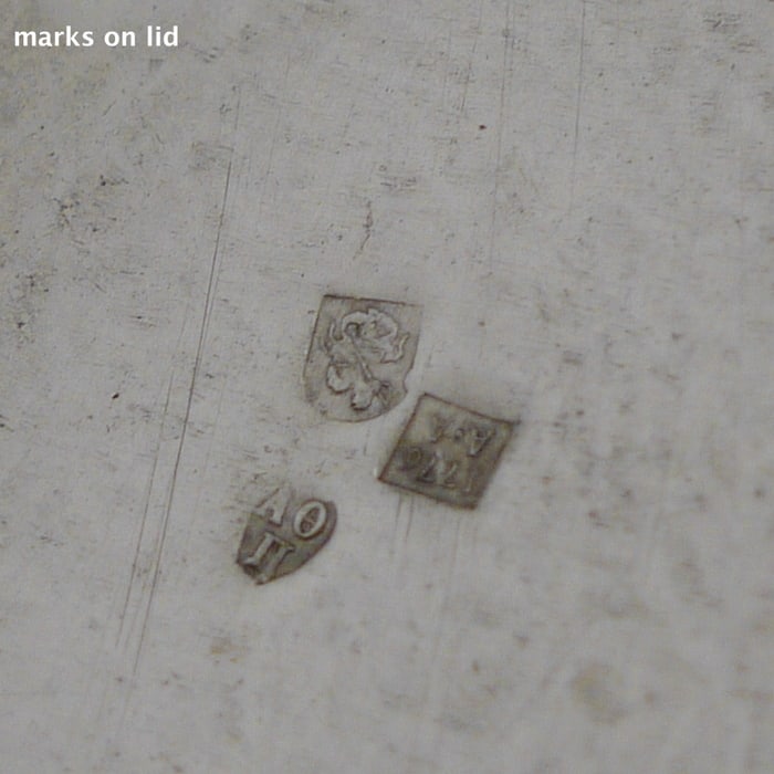 18th Century Antique Silver Russian Box Moscow 1770 (mark registered in Verzeichenis Der Russischen - 9
