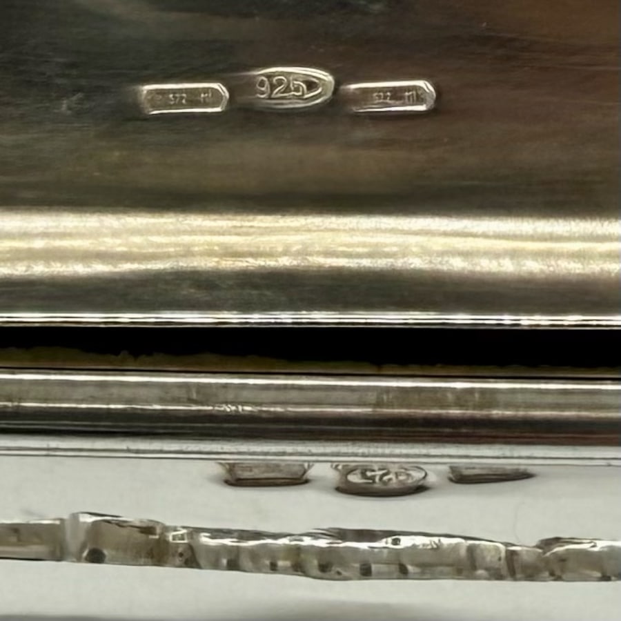 Mid 20th Century Italian Modern Silver Folding Biscuit Box circa 1960 - 10