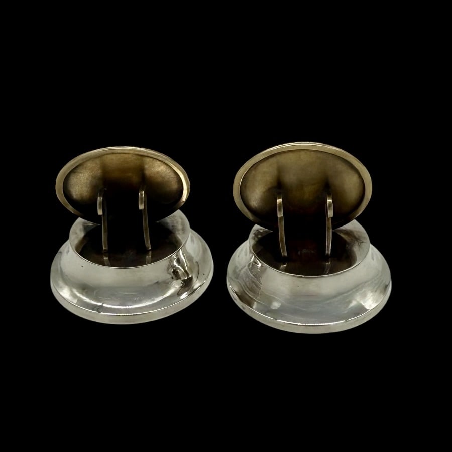 Early 20th Century Antique Edwardian Pair Silver Game Bird Menu Holders Birmingham 1908 Levi & - 4