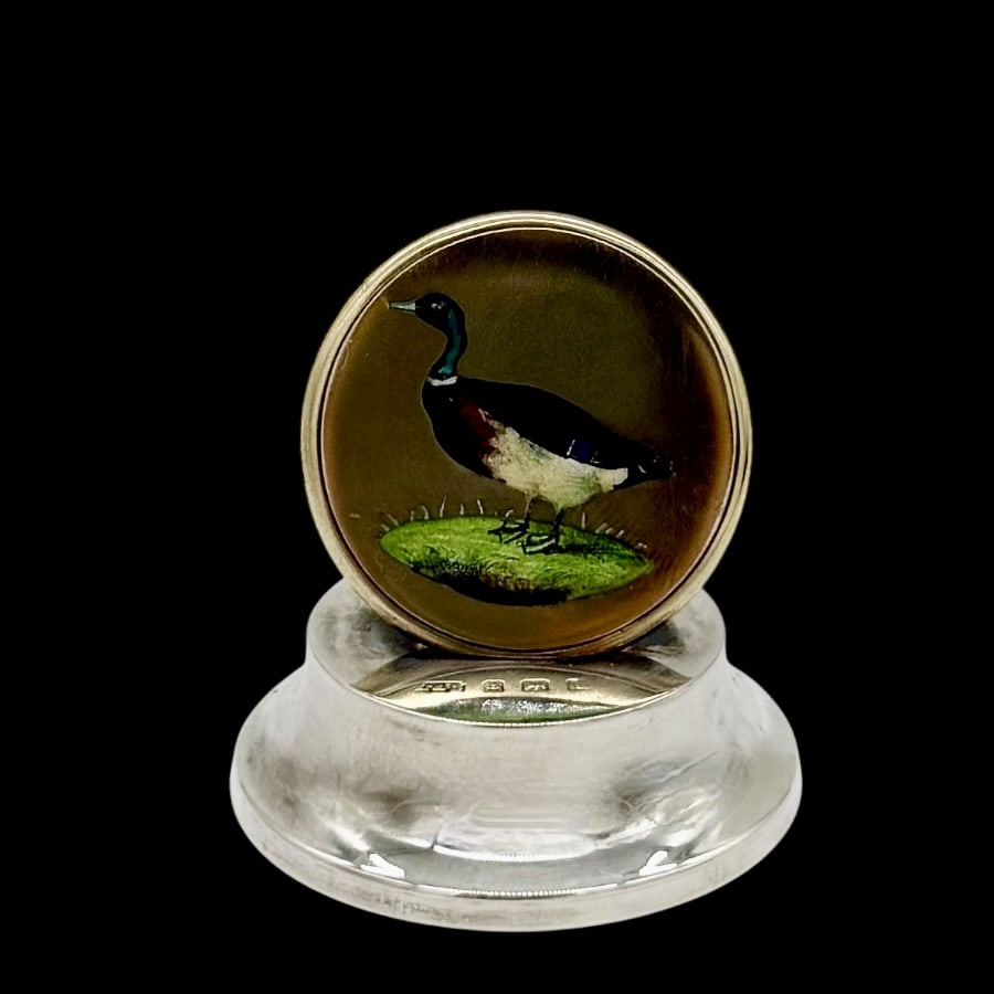 Early 20th Century Antique Edwardian Pair Silver Game Bird Menu Holders Birmingham 1908 Levi & - 6