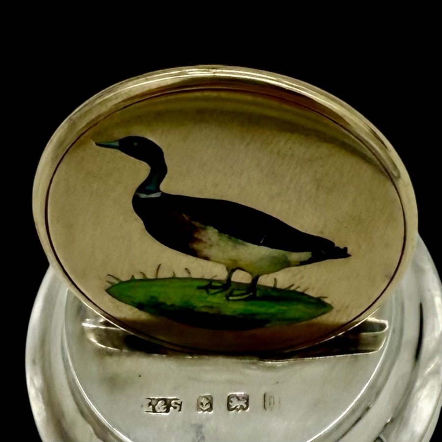 Early 20th Century Antique Edwardian Pair Silver Game Bird Menu Holders Birmingham 1908 Levi & - 8