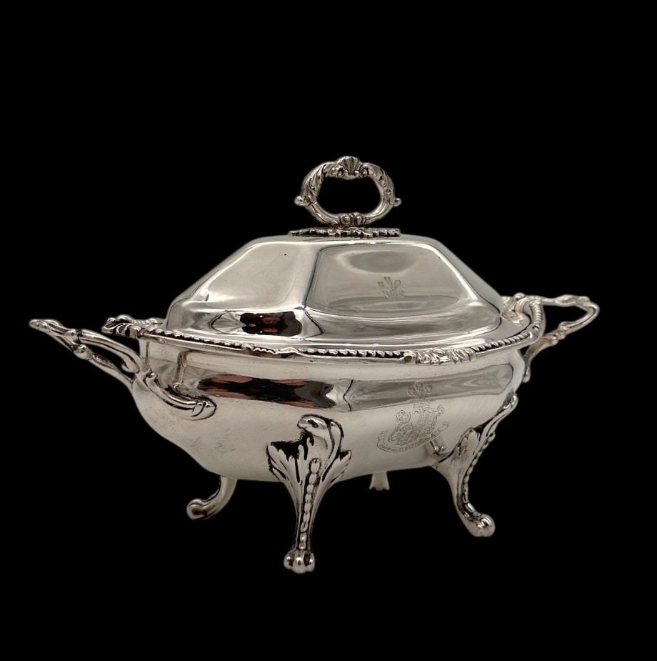 Early 19th Century Antique George IV Silver Pair Sauce Tureens London 1823 William Stroud - 8
