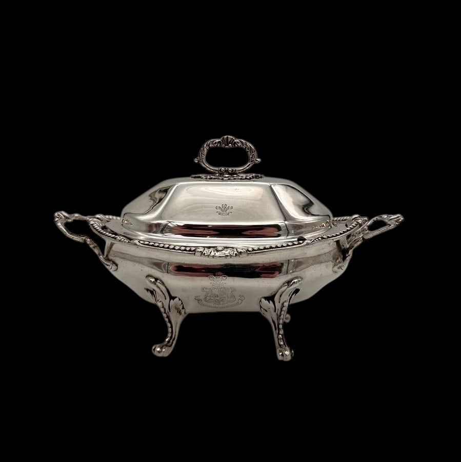 Early 19th Century Antique George IV Silver Pair Sauce Tureens London 1823 William Stroud - 9