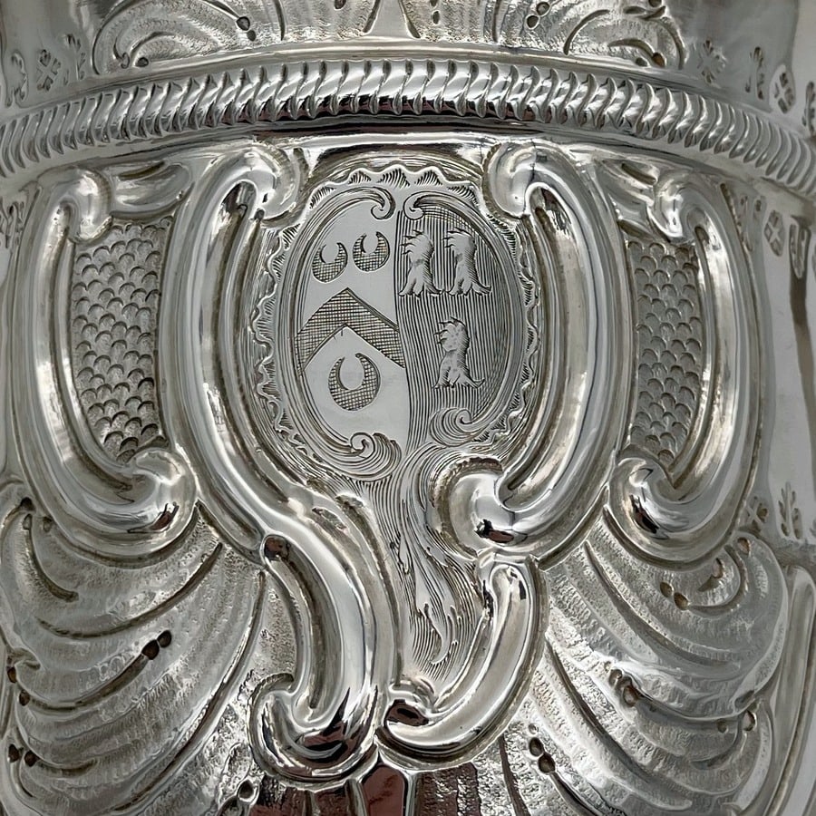 Mid 18th Century Antique George III Silver Porringer London 1762 Fuller White - 8