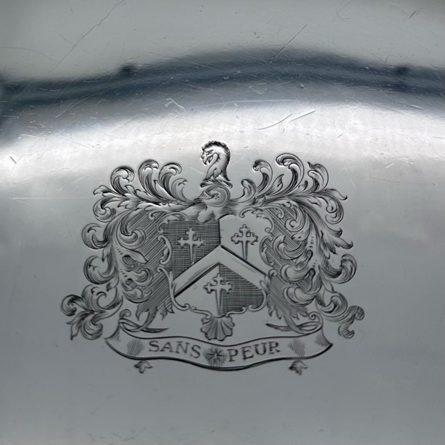 Early 19th Century Antique George III Silver Pair Salvers Sheffield 1812 S C Younge & Co - 4