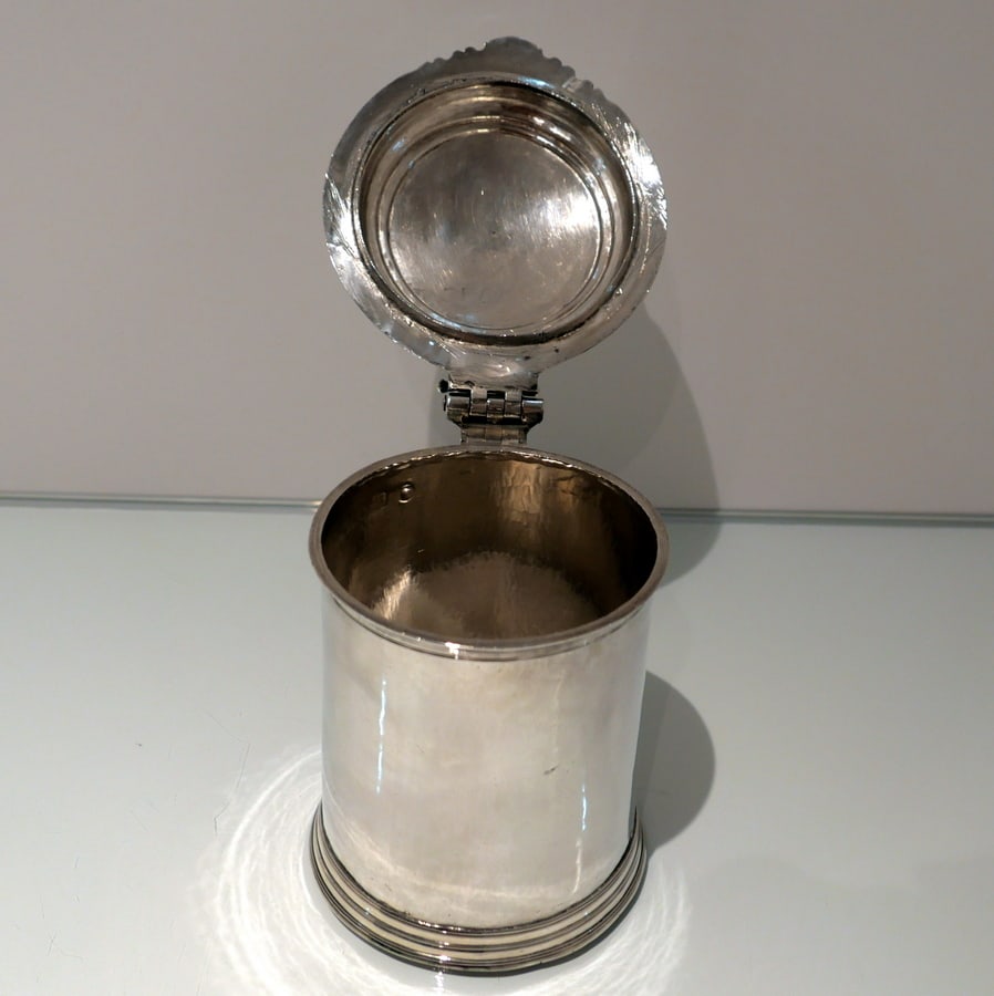Early 18th Century Antique Queen Anne Britannia Silver Lidded Tankard Exeter 1707 Richard or Joseph - 8