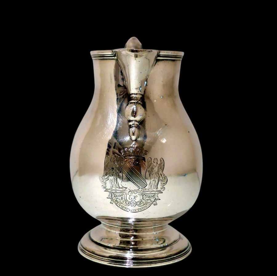 Early 18th Century Antique George II Sterling Silver Beer Jug London 1731 Simon Pantin II - 3
