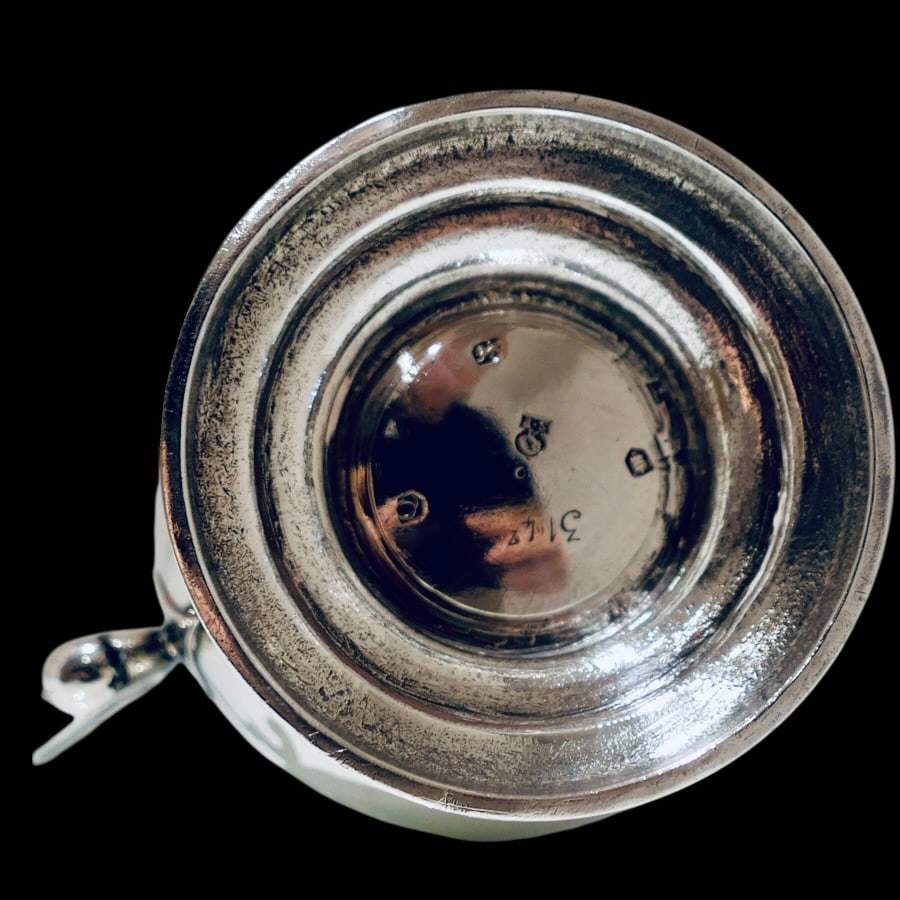 Early 18th Century Antique George II Sterling Silver Beer Jug London 1731 Simon Pantin II - 9