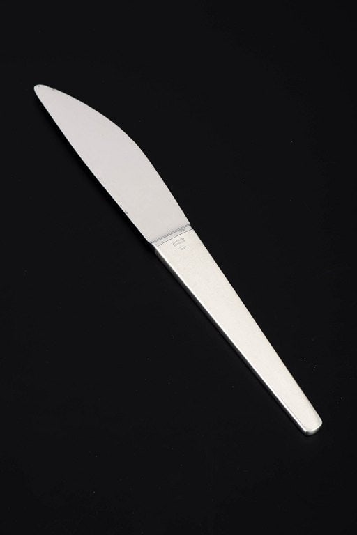 Henning Koppel for Georg Jensen, Denmark. Lunch knife in stainless steel and sterling silver. (1 of 5)