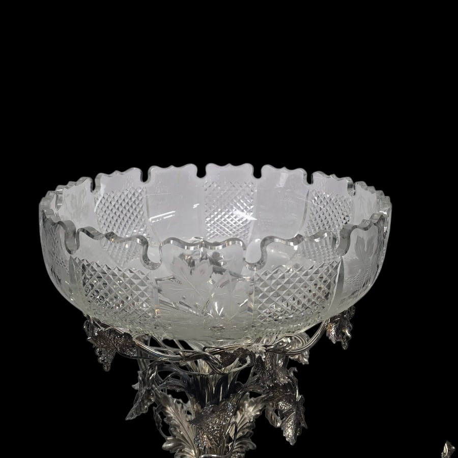 19th Century Antique Victorian Large Silver Centrepiece & Plateau London 1867 Alexander Macrae - 10