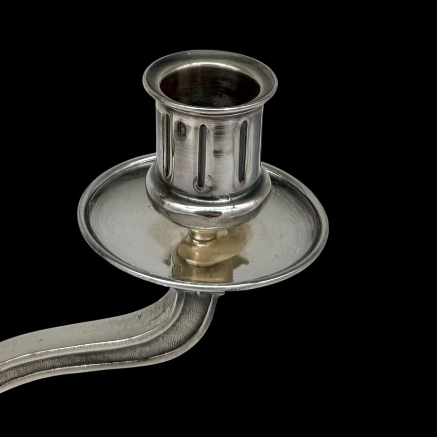 Early 20th Century Modern French Silver Pair Candelabra circa 1930 - 8