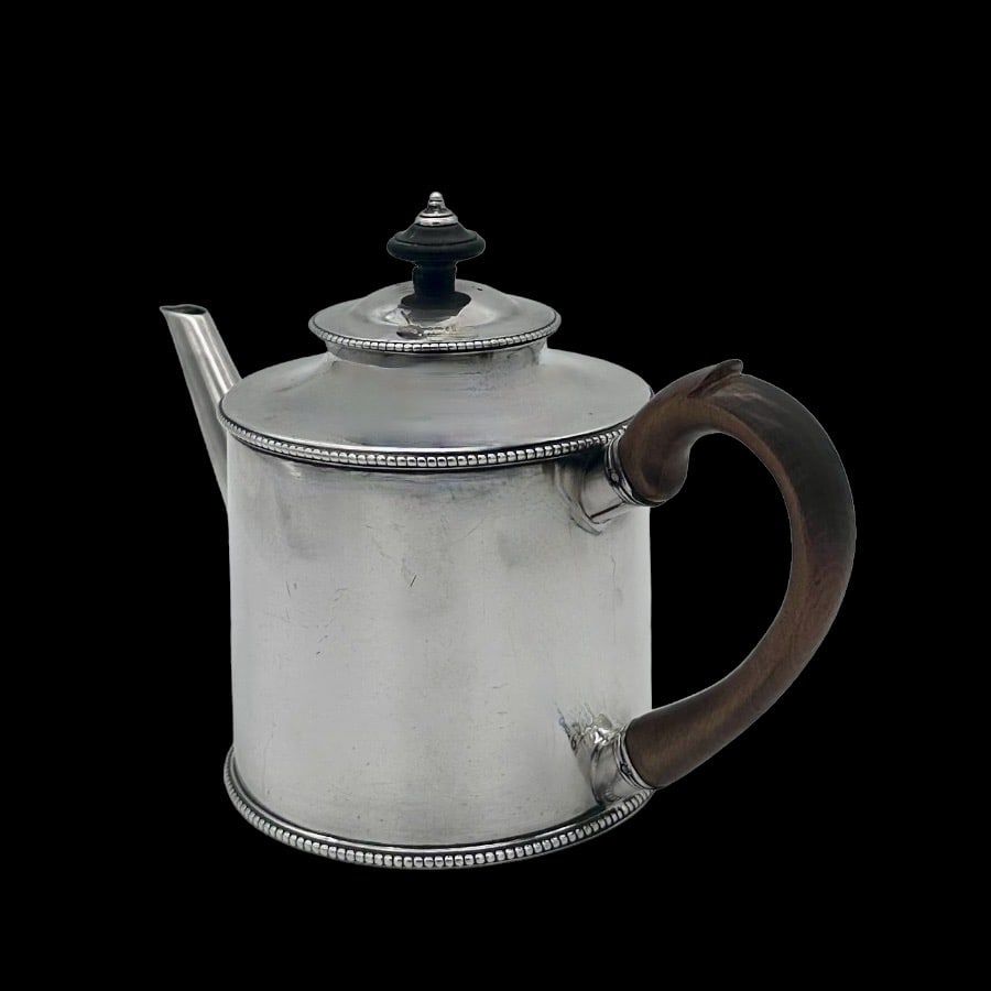 18th Century Antique George III Silver Teapot London 1776 William Cattell - 6