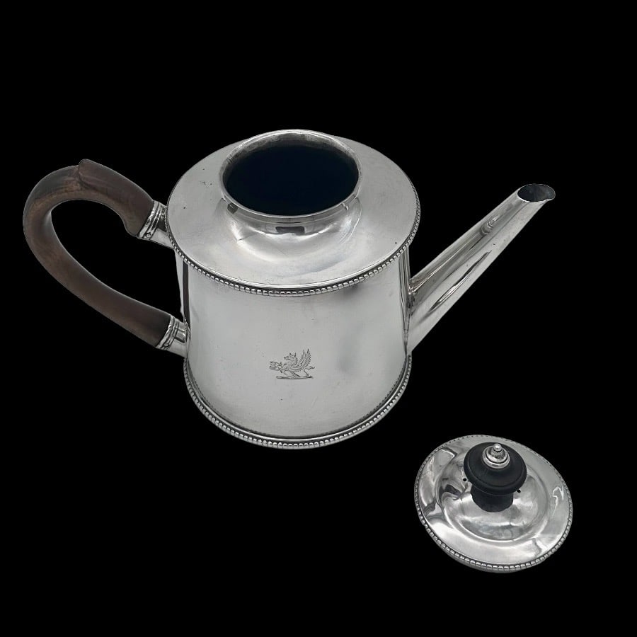 18th Century Antique George III Silver Teapot London 1776 William Cattell - 8