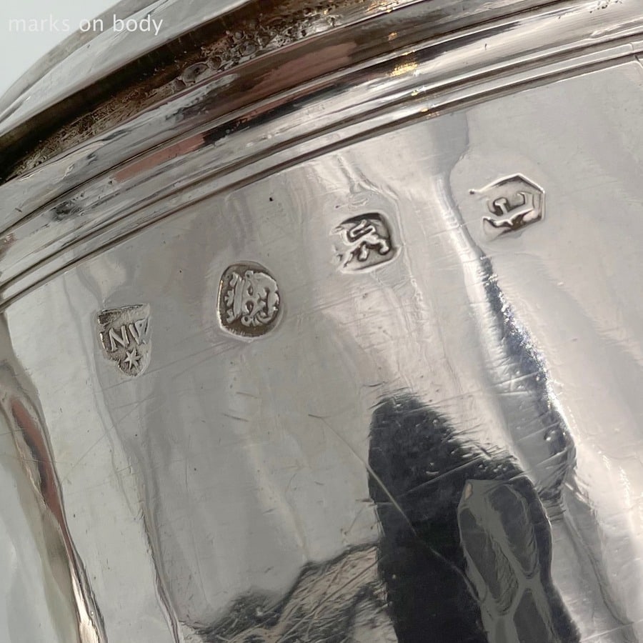 17th Century Antique Charles II Silver Tankard & Cover London 1683 Nathaniel Weekley - 12