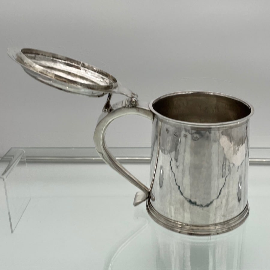 17th Century Antique Charles II Silver Tankard & Cover London 1683 Nathaniel Weekley - 6