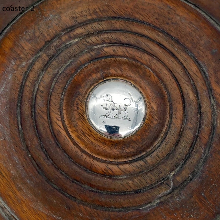 Mid 19th Century Antique Victorian Transitional Period Old Sheffield Pair Wine Coasters Circa - 10