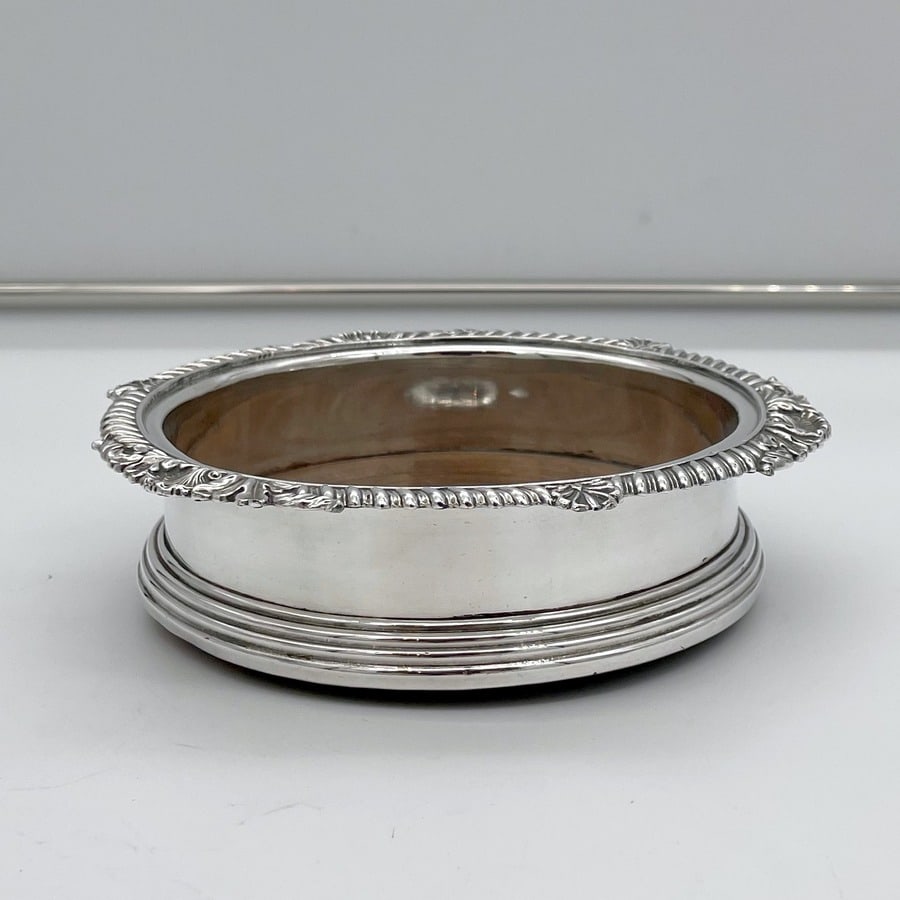 Mid 19th Century Antique Victorian Transitional Period Old Sheffield Pair Wine Coasters Circa - 4