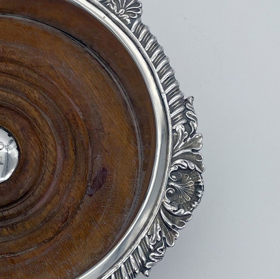 Mid 19th Century Antique Victorian Transitional Period Old Sheffield Pair Wine Coasters Circa - 5