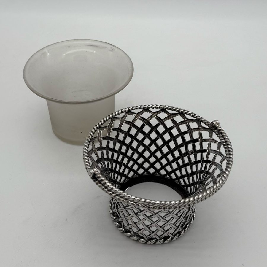 Mid 19th Century Antique Victorian Silver Sugar Basket Sheffield 1851 Henry Wilkinson & Co - 5