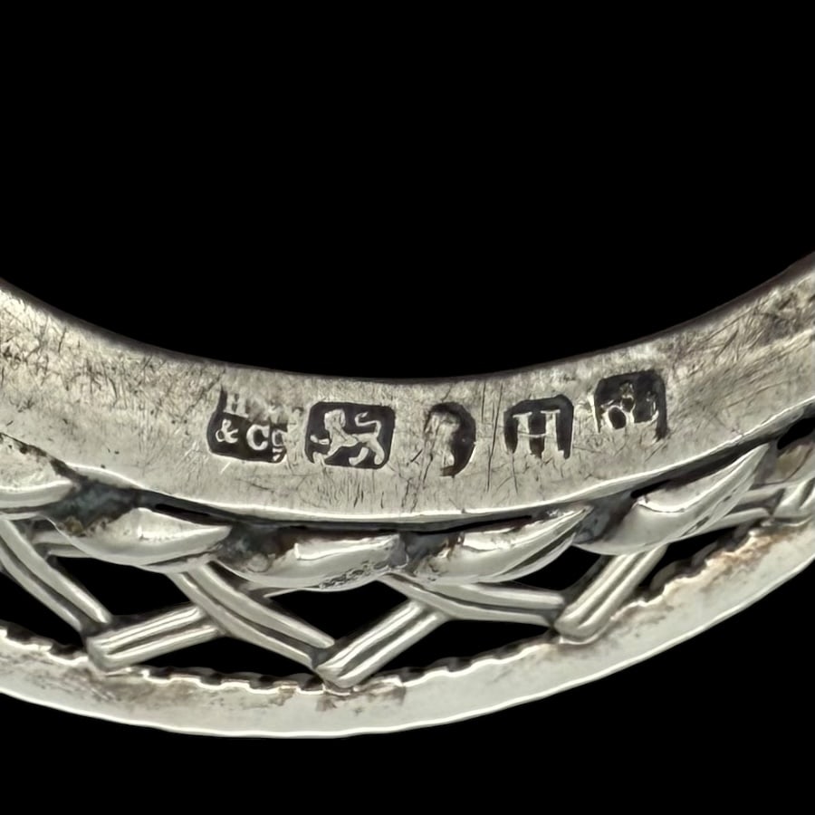 Mid 19th Century Antique Victorian Silver Sugar Basket Sheffield 1851 Henry Wilkinson & Co - 6