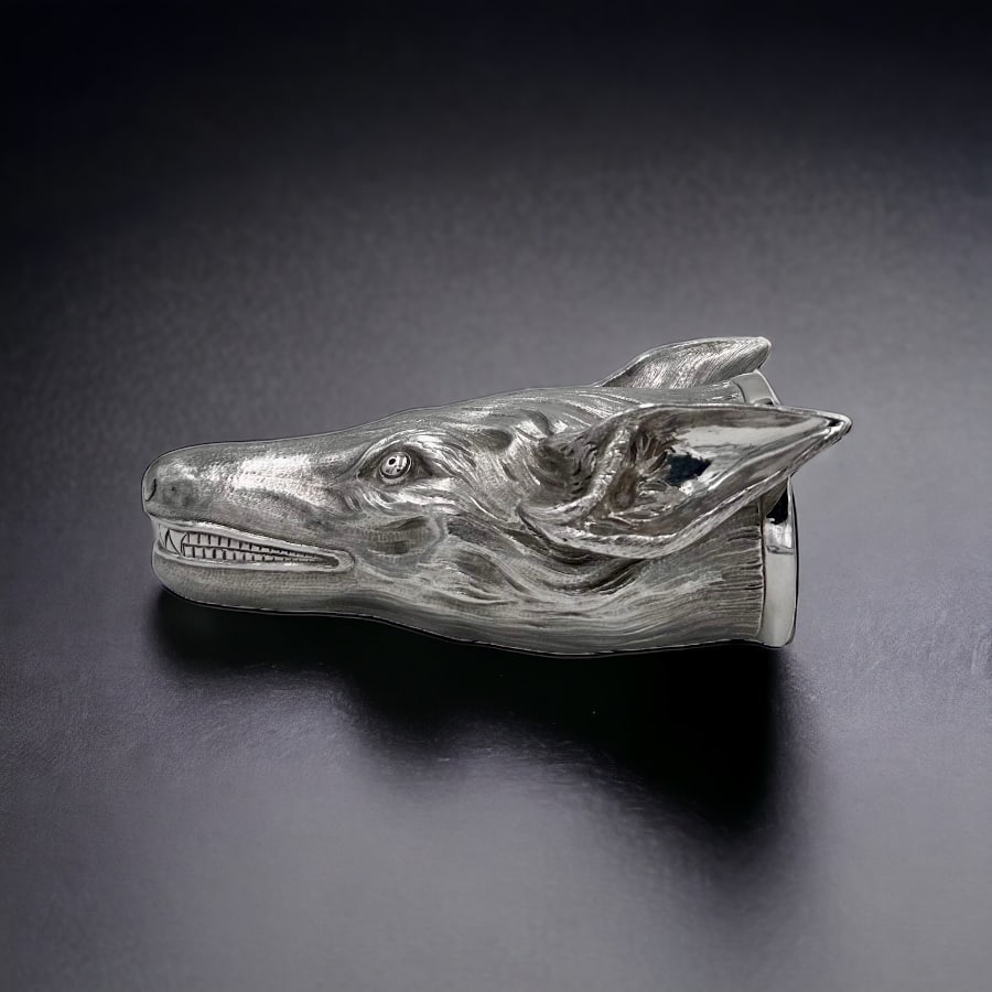 Early 19th Century Antique George III Silver Pair Fox Stirrup Cups London 1802 John Edwards - 4
