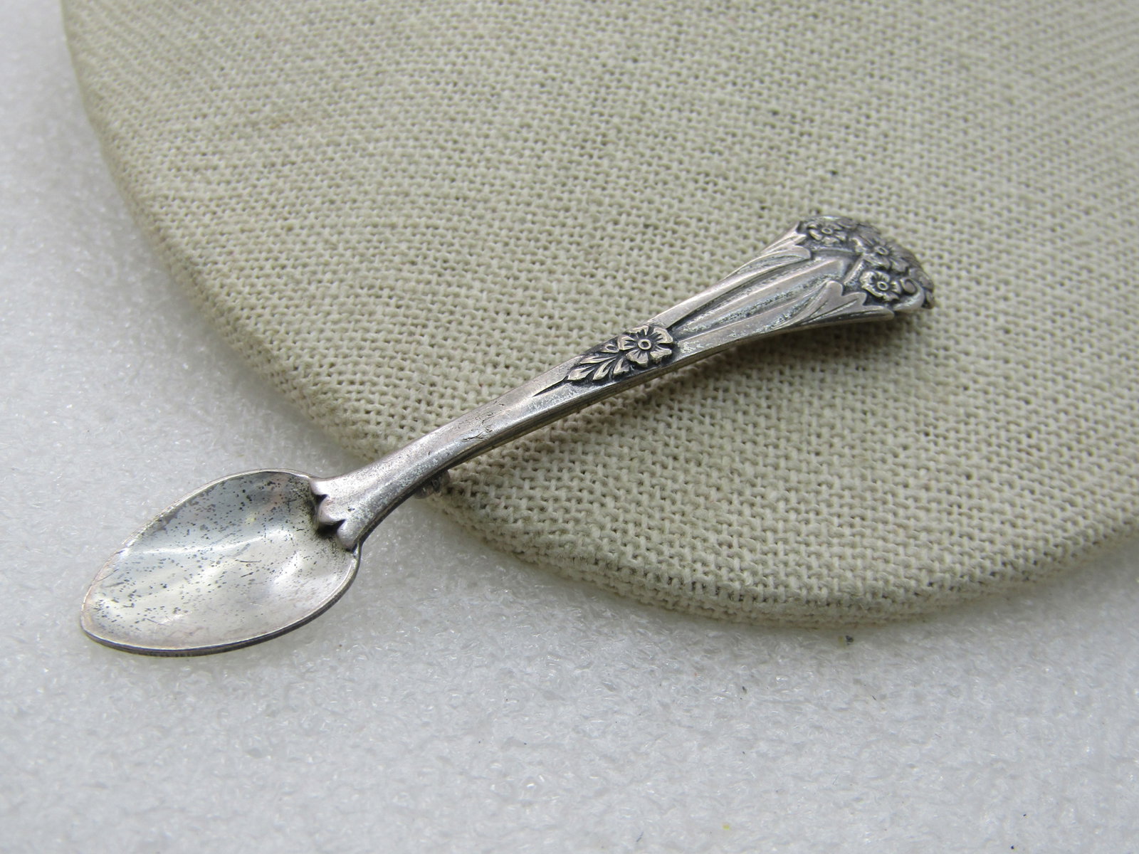 Vintage Coro Pegasus Sterling Floral Spoon Brooch, Mid-Century - 2
