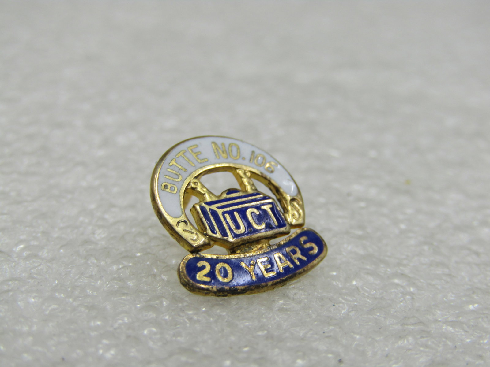 Vintage Sterling UTC Butte No. 106 Year Tack Pin - 3