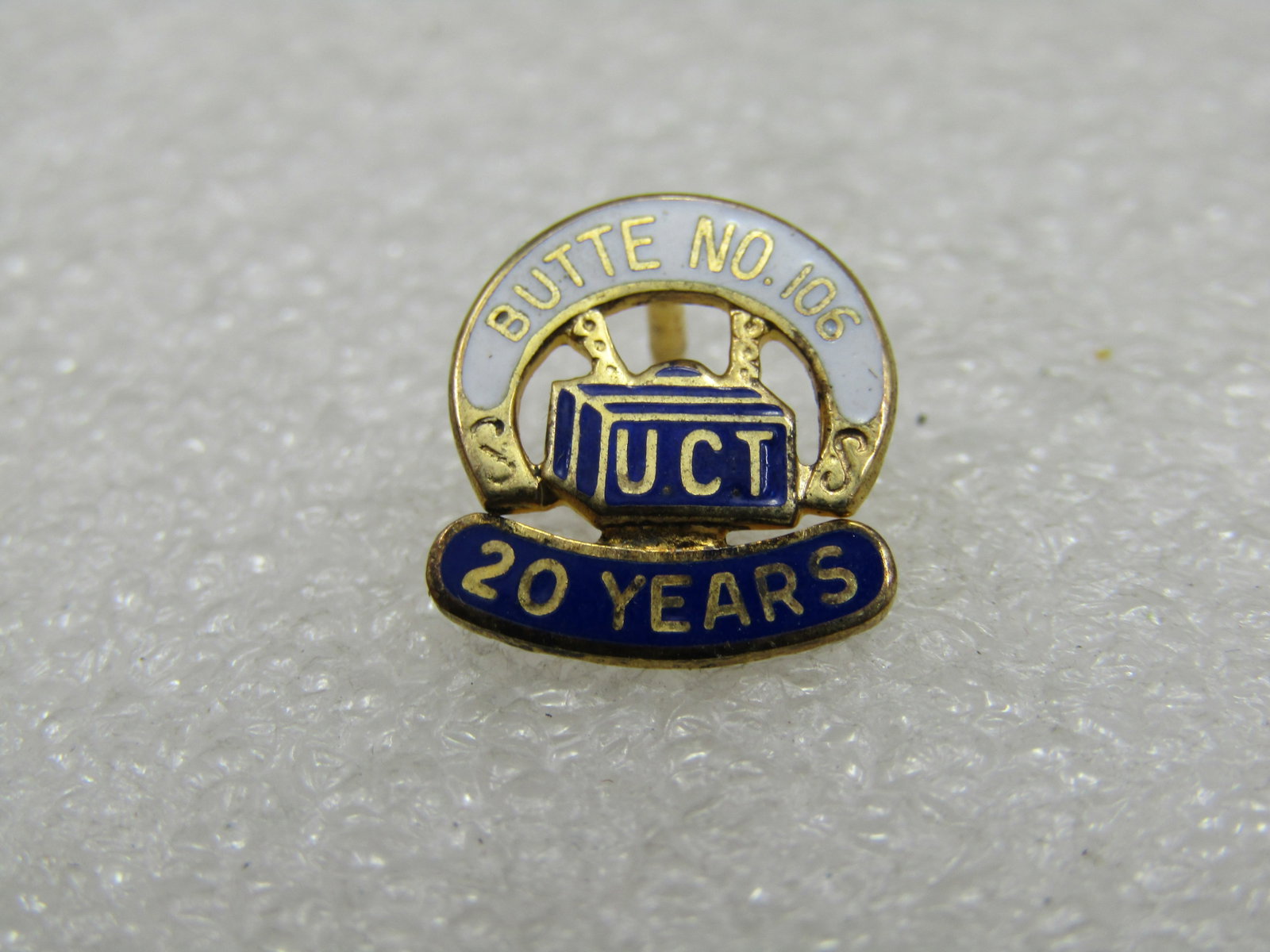 Vintage Sterling UTC Butte No. 106 Year Tack Pin - 4