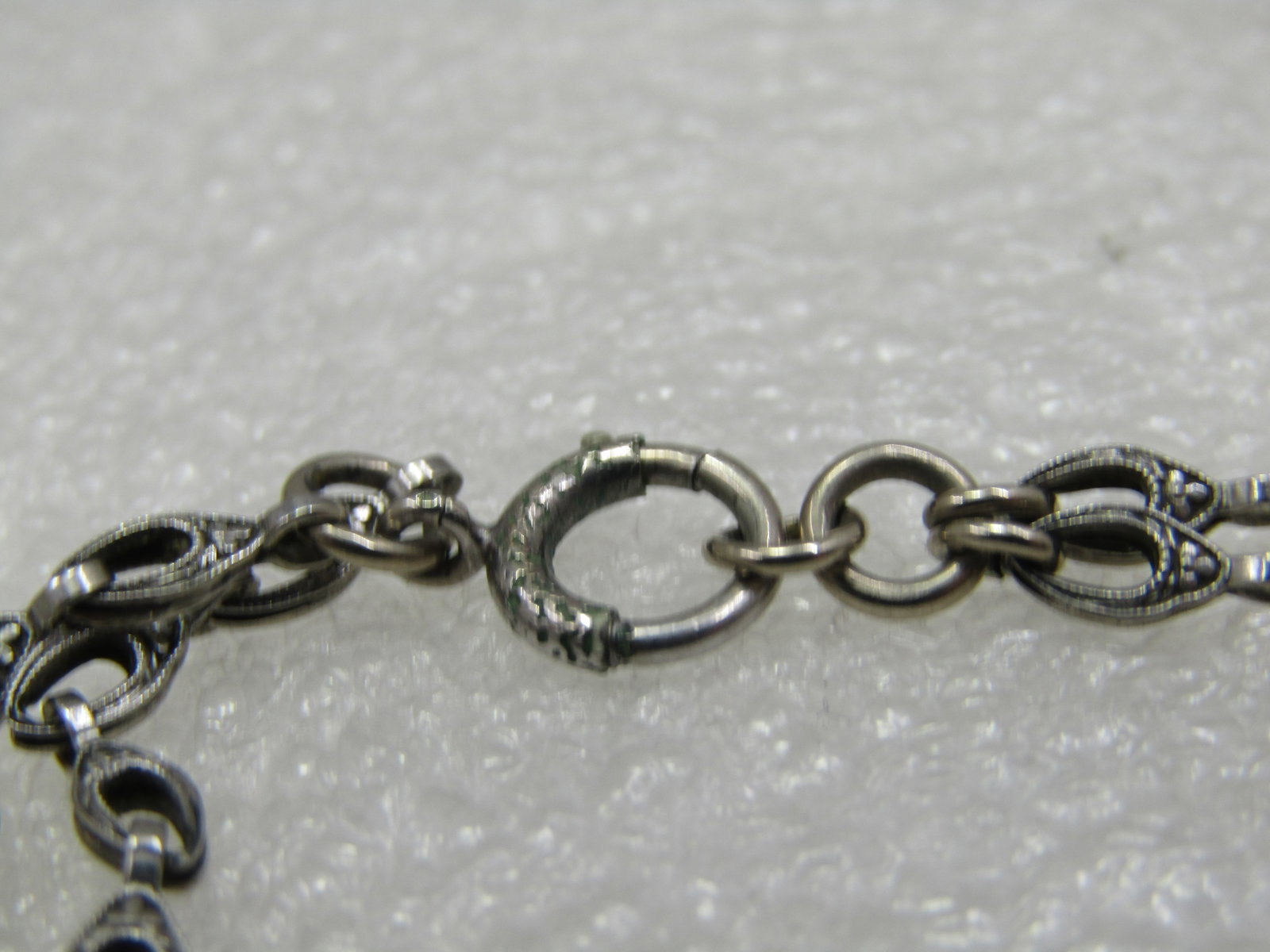 Vintage Silver Double Strand Bracelet, 7.25", MId-Century - 3